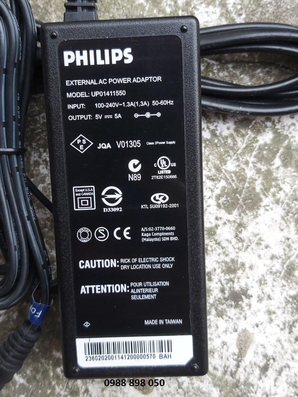 nguồn sạc philips 5v 5a hàng cao cấp