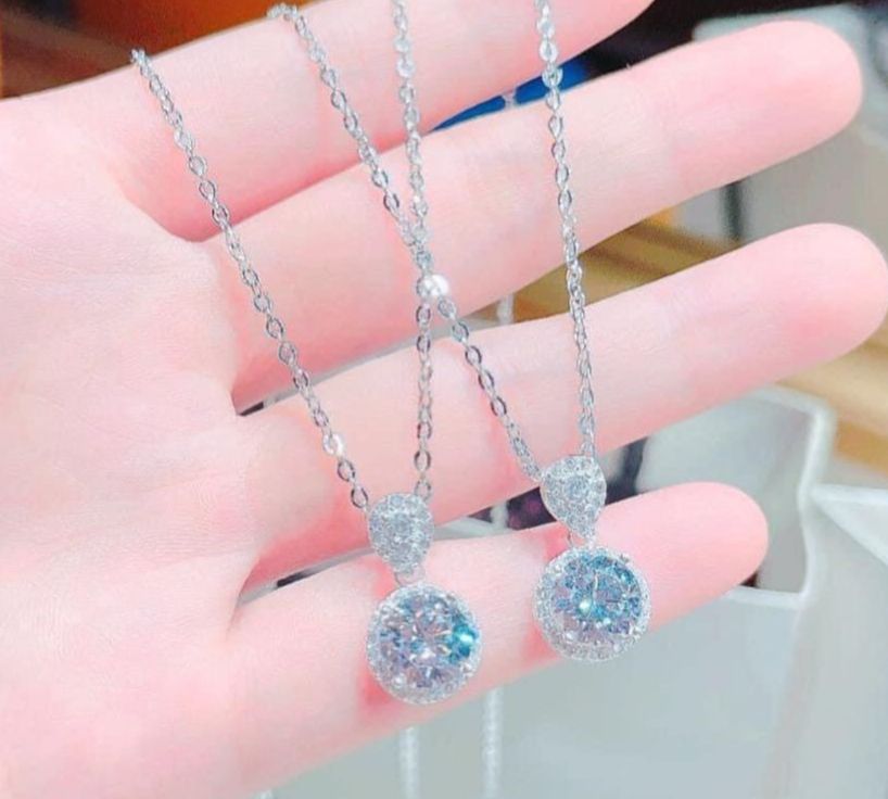 [HCM]Dây chuyền vàng nữ 18k dây chuyền mạ vàng cao cấp, dây chuyền bạc Ý xi kim, dây chuyền kim cương, dây chuyền vàng trắng  Trang sức Gado DM073 - đeo làm công sở cực sang chảnh và quý phái CAM KẾT KHÔNG ĐEN