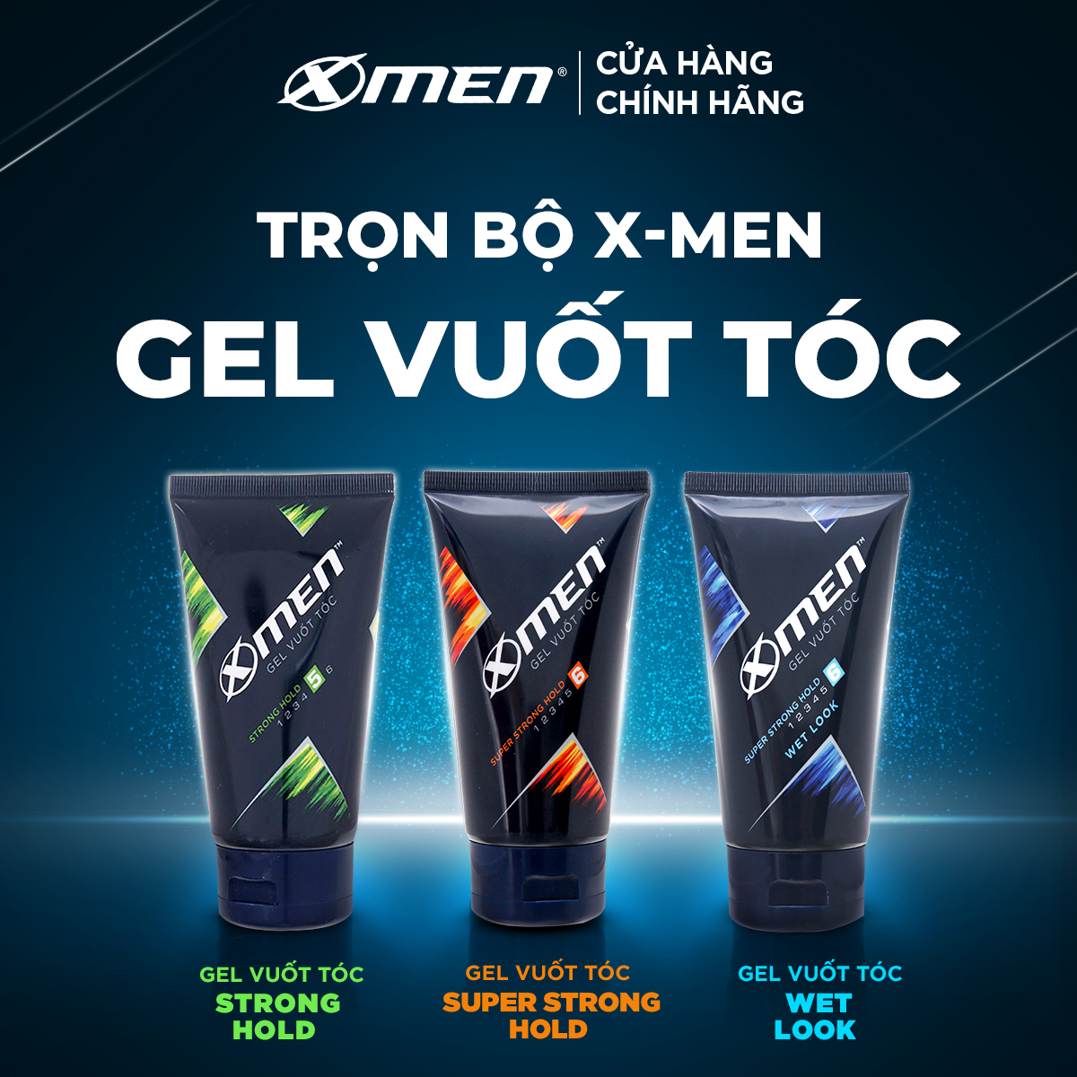 Gel vuốt tóc X-men Siêu cứng tóc 150g