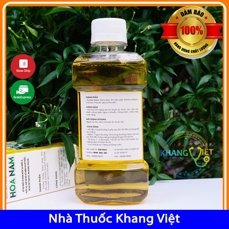 Nước Súc Miệng Cai Thuốc Hoa Nam