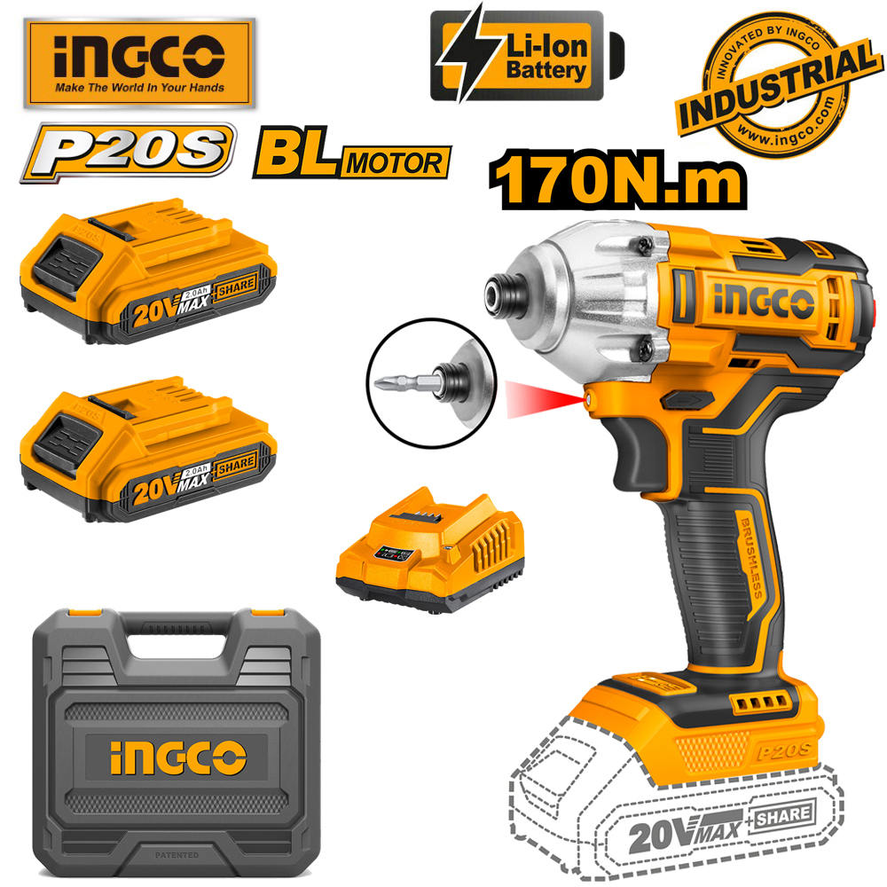 Máy siết vít dùng pin 20V Ingco CIRLI2017