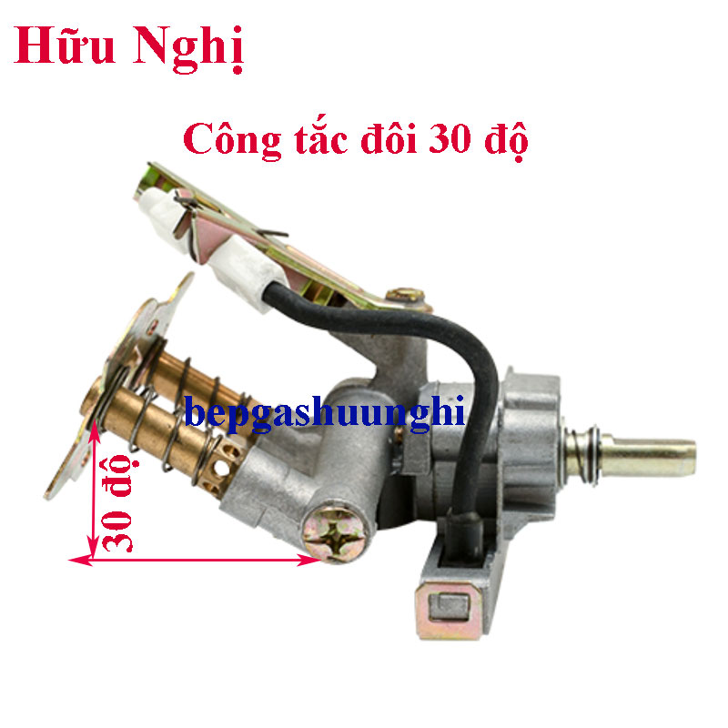 Công tắc bếp gas đôi, điếu gang có chế độ hâm