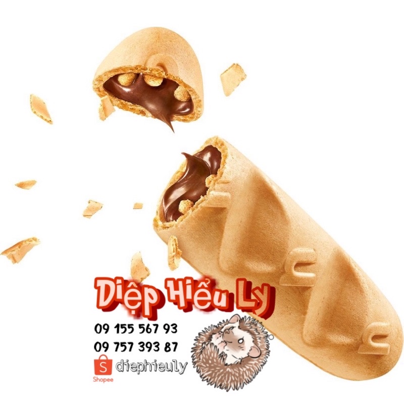 Bánh Nutella nhân kem sô cô la hạt phỉ (Nutella B-ready) hộp 15 cái