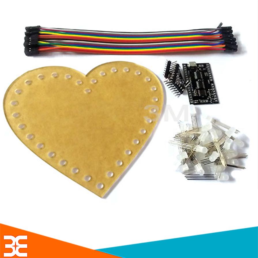 Combo Led Trái Tim 32 Led RGB
