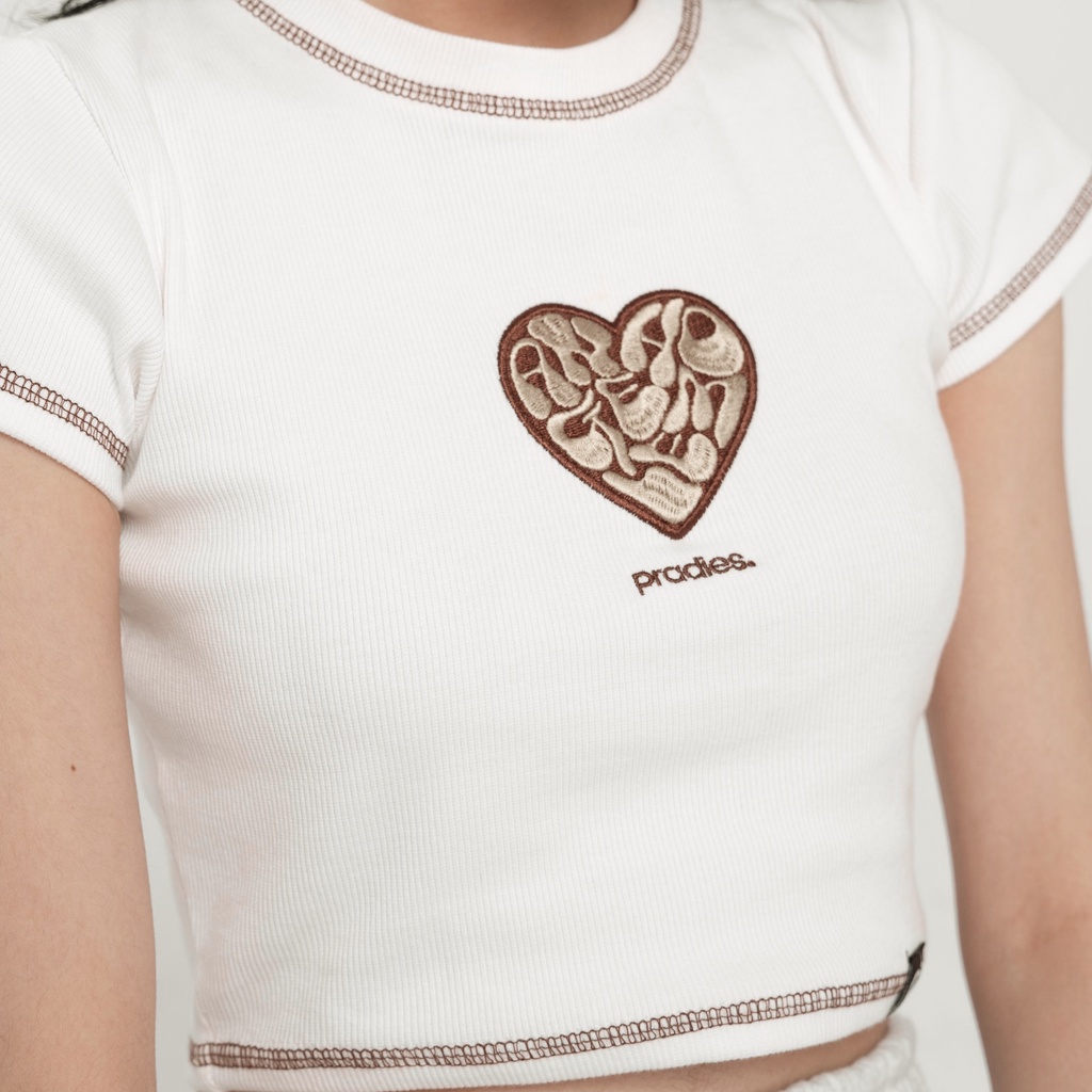 Áo Croptop Form Ôm PRADIES Central Love