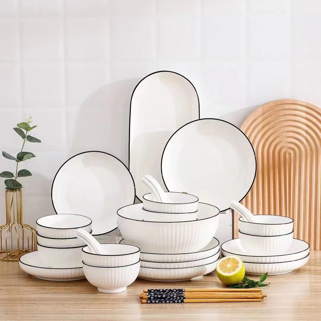 Bộ bát đĩa sứ xương cao cấp LP9S