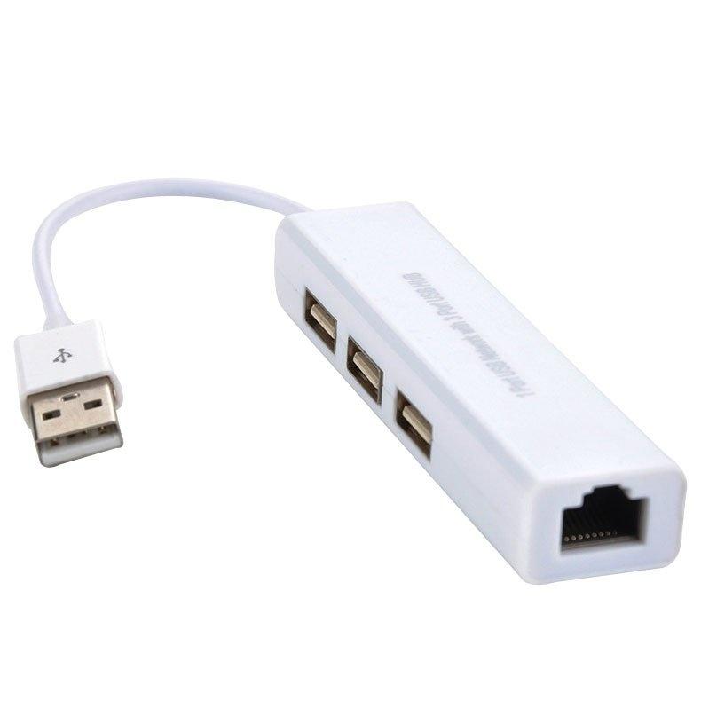 USB 2.0 Hub Lan 3 Cổng Ethernet Mạng Thẻ