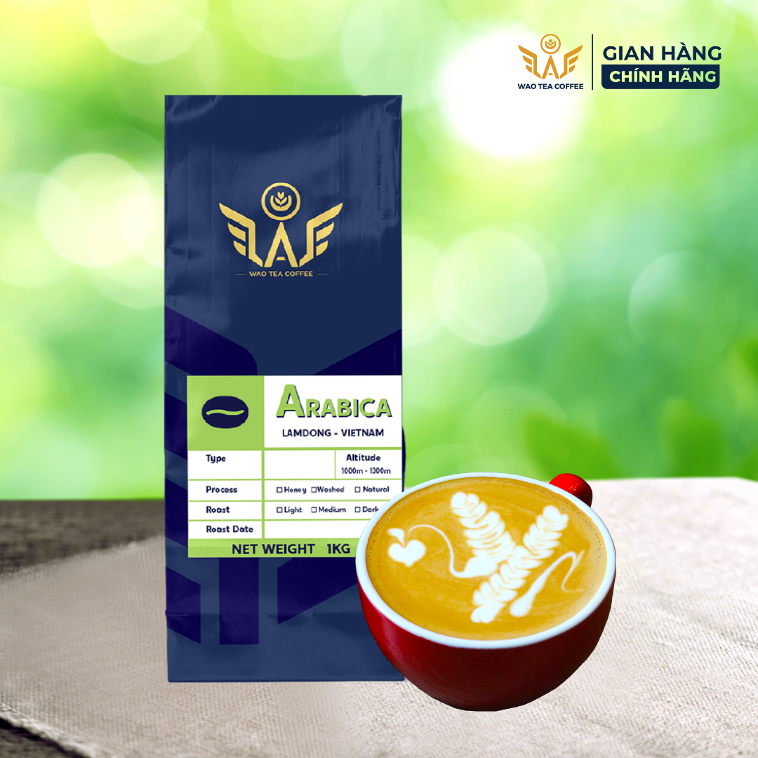 Cà Phê Hạt ARABICA WAO (1kg) pha cà phê Ý cao cấp