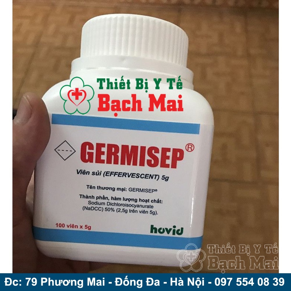 ✽✣✲ [Y Tế Bạch Mai] Viên Ngâm Sát Khuẩn Germisep 2.5 gr