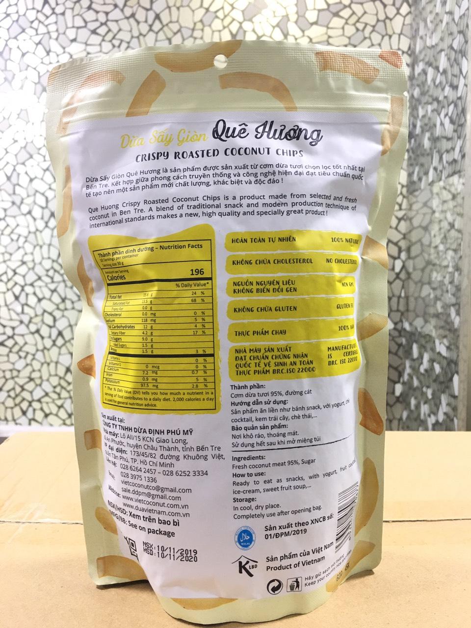 DỪA SẤY GIÒN QUÊ HƯƠNG  300G