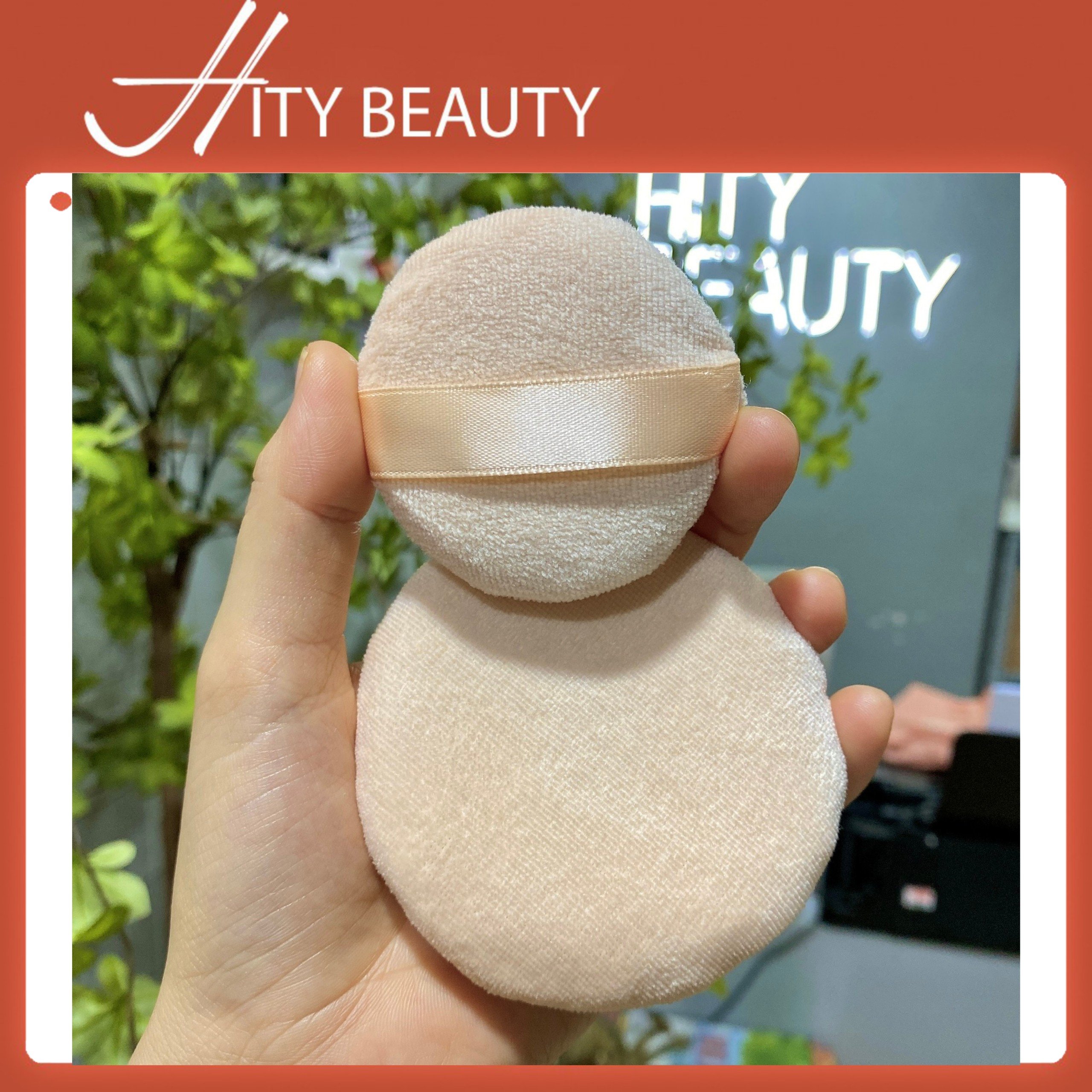 HCM - Bông mút tròn tán phấn nước kem nền phấn phủ tiện dụng dày dặn dành cho Makeup chuyên nghiệp - Hity Beauty