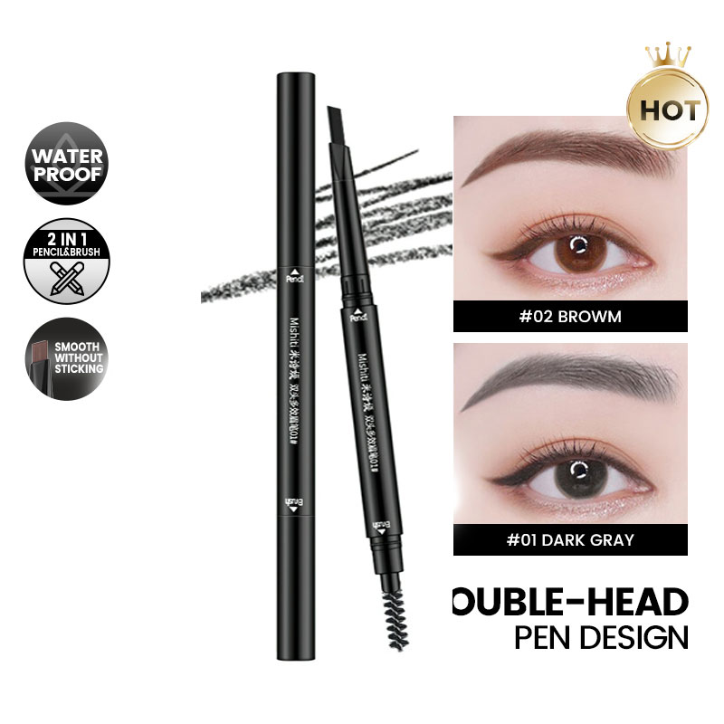 Chì Kẻ Mày 2 Đầu, Hàn Quốc Designing Eyebrow Pencil Lâu Trôi Đủ Các Tone Màu 5 ALLIN