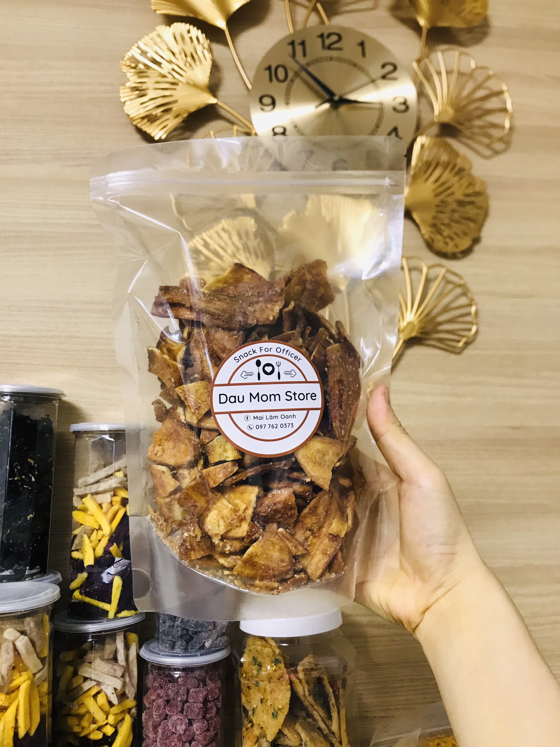 Chuối mè sấy giòn gói 500g