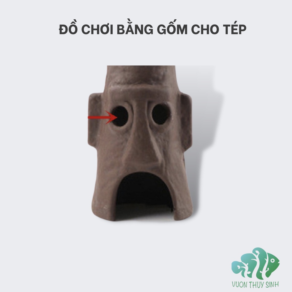Đồ chơi bằng gốm cho cá cảnh tép cảnh