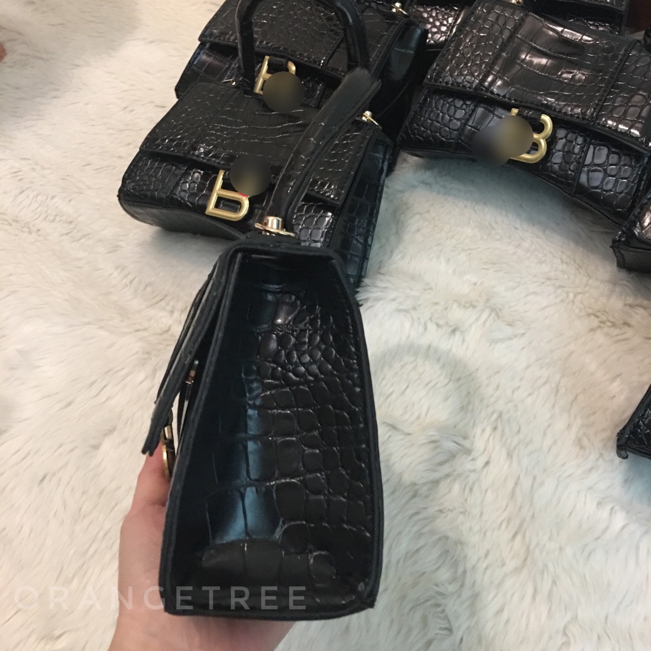 Túi đeo chéo nữ 3Len vân rắn Size 20