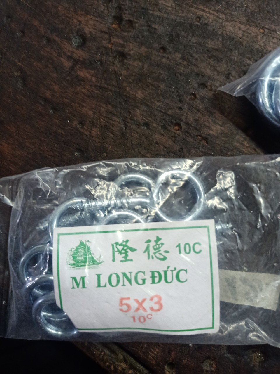 10 cái khoen hàn, khoen móc tròn 4x2, 5x3, 6x4, 7x5, 8x6