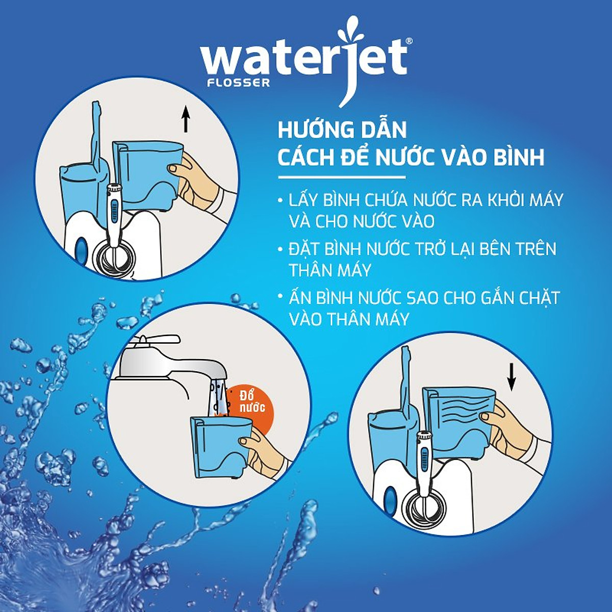 Waterflosser for oral care Waterjet Ultra WJ-100
