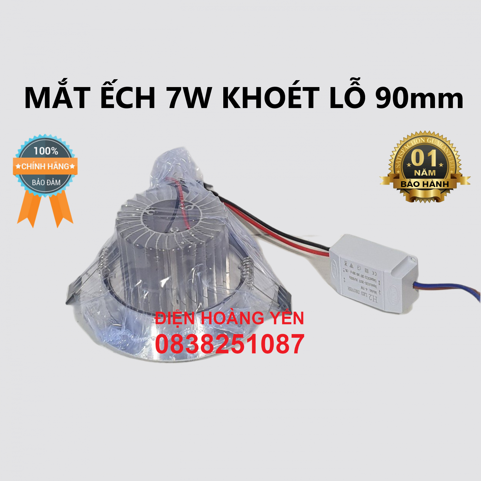 led âm trần mắt ếch 3W 5W 7W