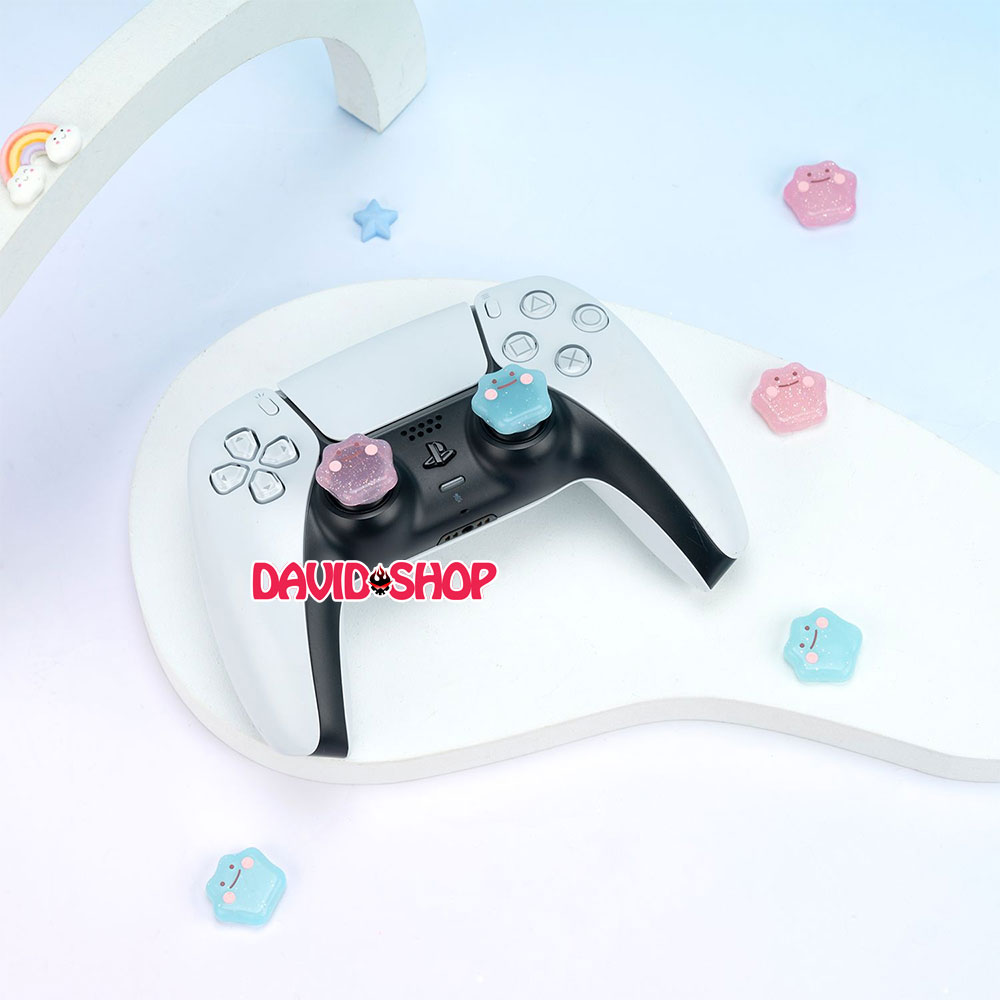 [Moncon] Núm bọc analog Ditto (Pokémon) cao cấp cho tay cầm DualSense (PS5), DualShock 4 (PS4), Pro Controller, Xbox, v.v...