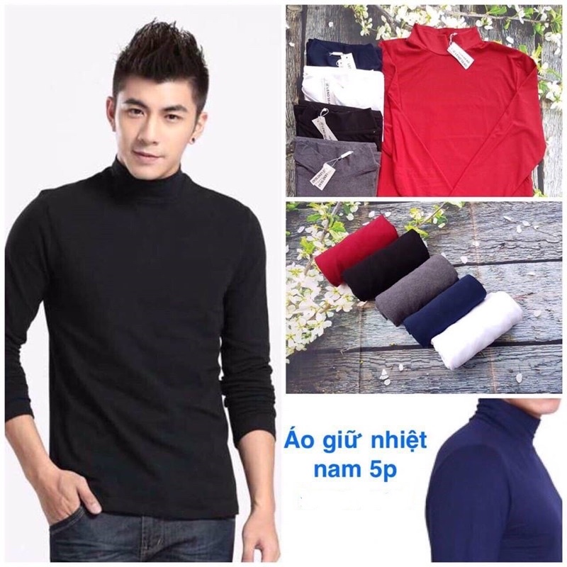 Áo Giữ Nhiệt Cổ 3 Phân( Hàng Có Sẵn)