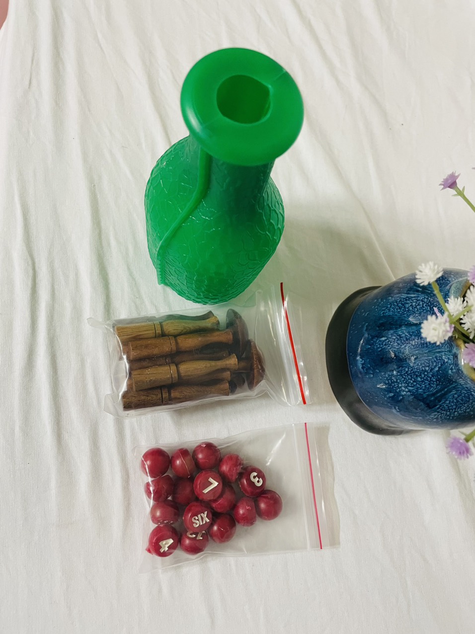 Bộ dù - số - bình lắc bida