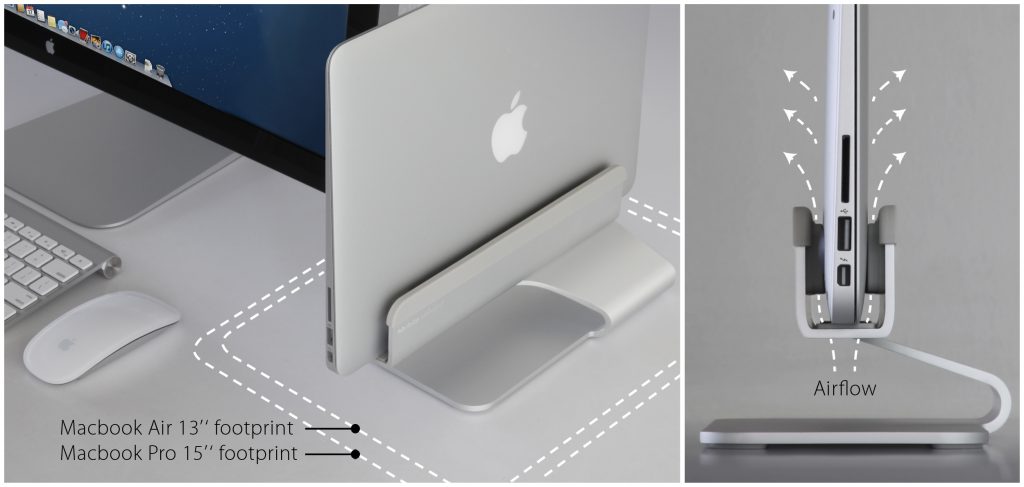ĐẾ TẢN NHIỆT RAIN DESIGN (USA) MTOWER VERTICAL cho MACBOOK Laptop (2 màu)