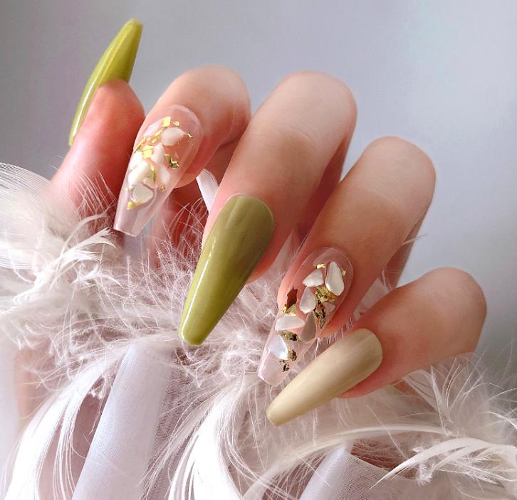 Khay Xà Cừ Vụn Trang Trí Móng Siêu Xinh
