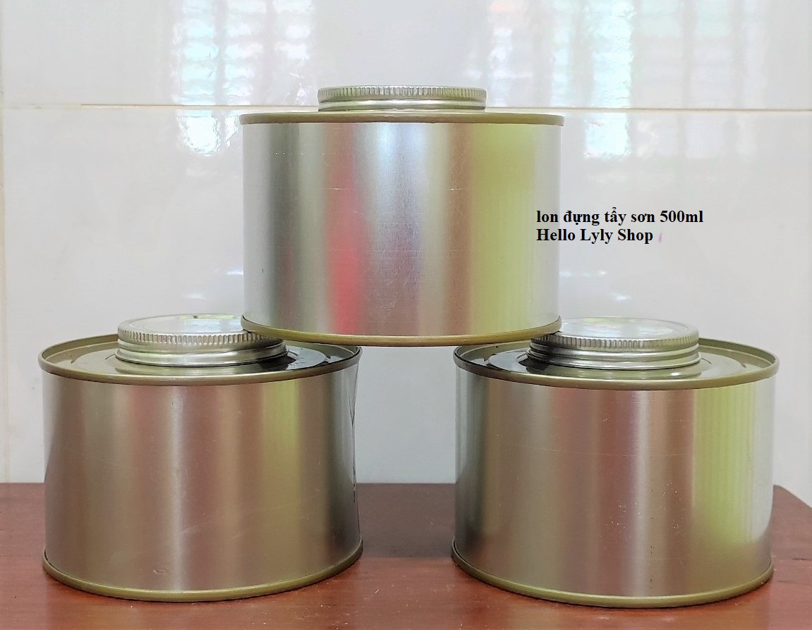 [COMBO 6 BỘ] LON THIẾC ĐỰNG TẨY SƠN - 0.5 LÍT