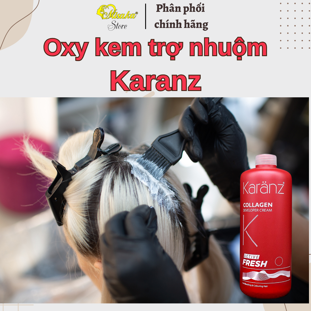 Oxy trợ nhuộm cao cấp Karanz Collagen - 1000ml