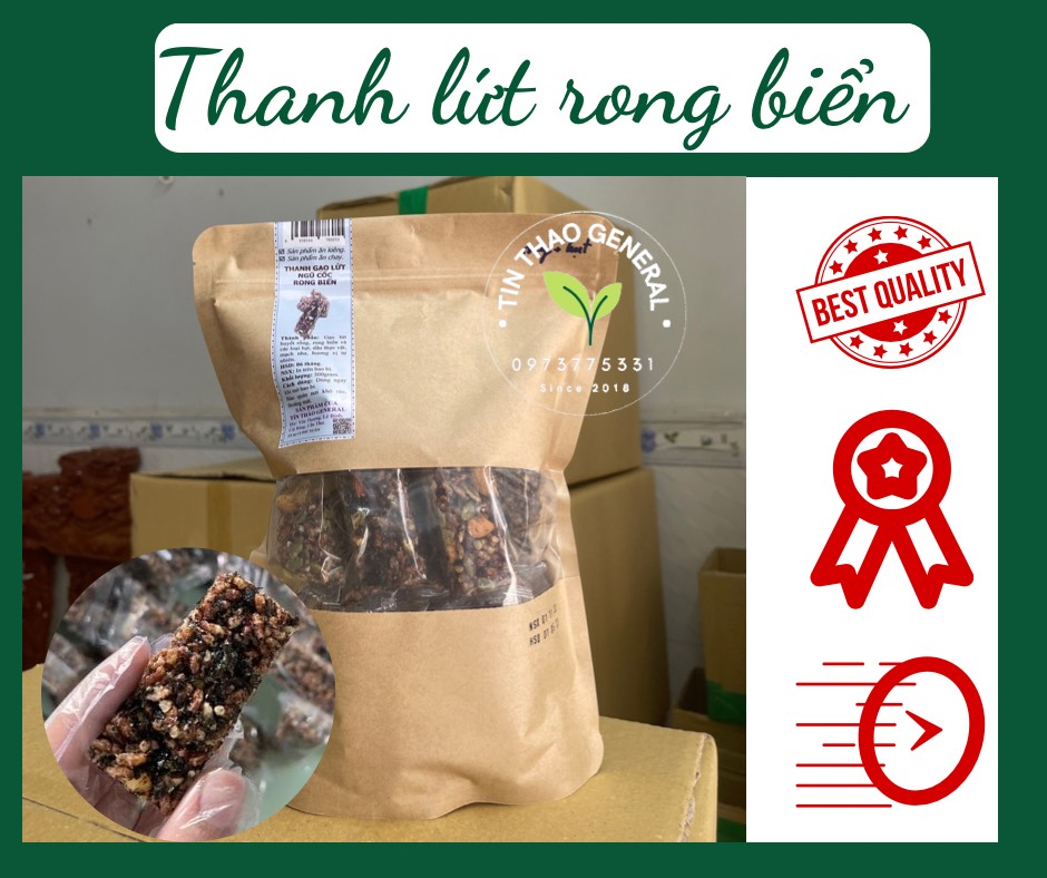 500Gram THANH GẠO LỨT NGŨ CỐC - ĂN CHAY ĐƯỢC