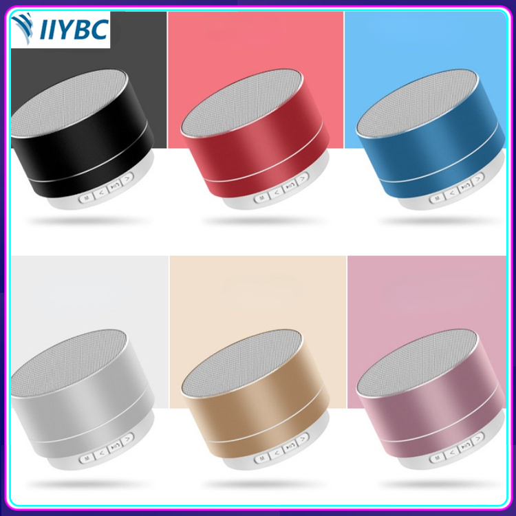 A10 Loa Bluetooth Thẻ Usb Mini Kim Loại Không Dây Loa Pháo Nhỏ