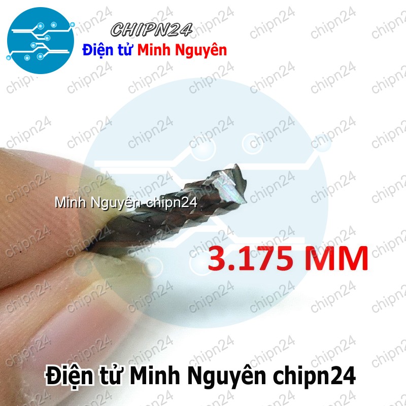 [1 cây] Mũi phay mạch in CNC 3.175mm (Mạch điện tử, PCB) - HH005458