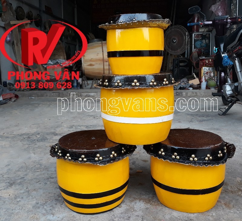 Trống lân trẻ em 25 cm màu vàng