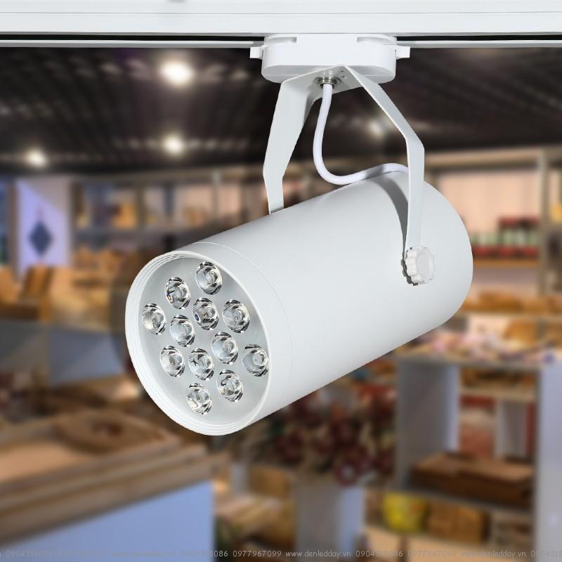 Bộ 30 đèn led rọi thanh ray 12w vỏ trắng ánh sáng trắng