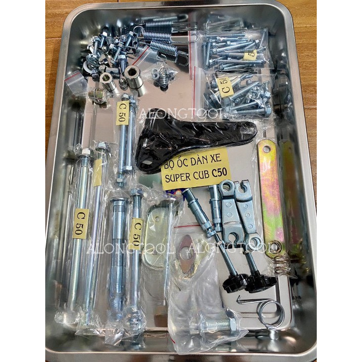 Full Bộ Ốc Dàn Xe SUPER CUP C50 ALONGTOOL hàng tiêu chuẩn cao cấp