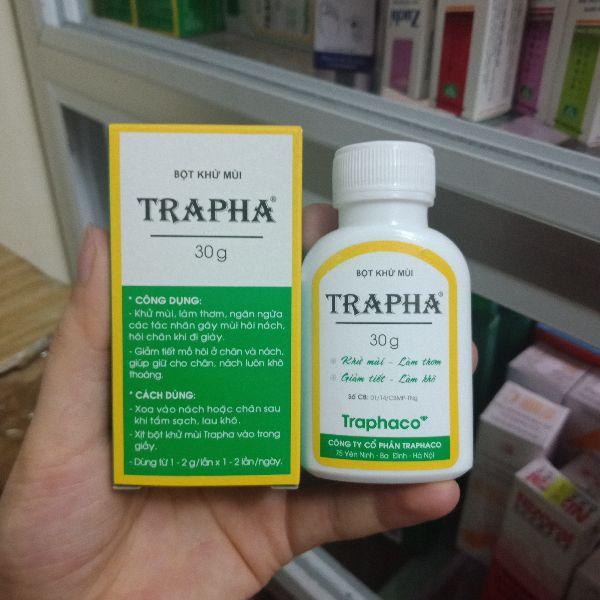 Combo 5 lọ bột khử mùi Trapha