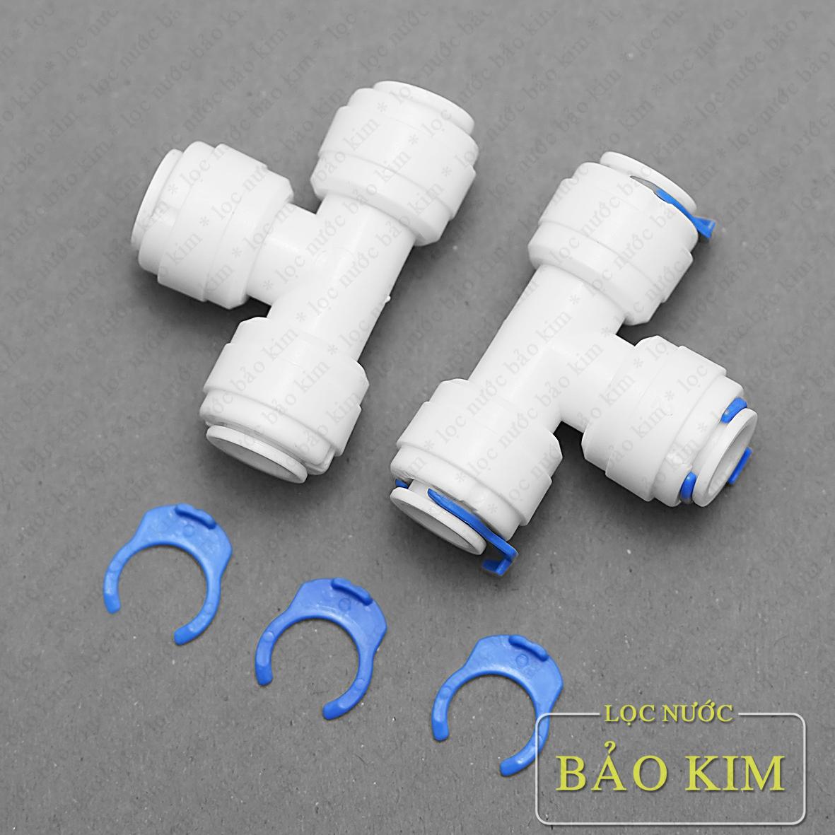 Tê chia ba đầu dây 6 nối nhanh dùng trong máy lọc nước