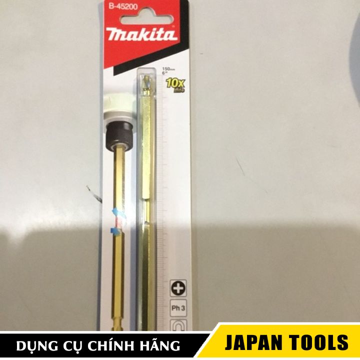 Mũi vít 2 đầu PH3x150mm Makita B-45200 (1 mũi) | Japan Tools