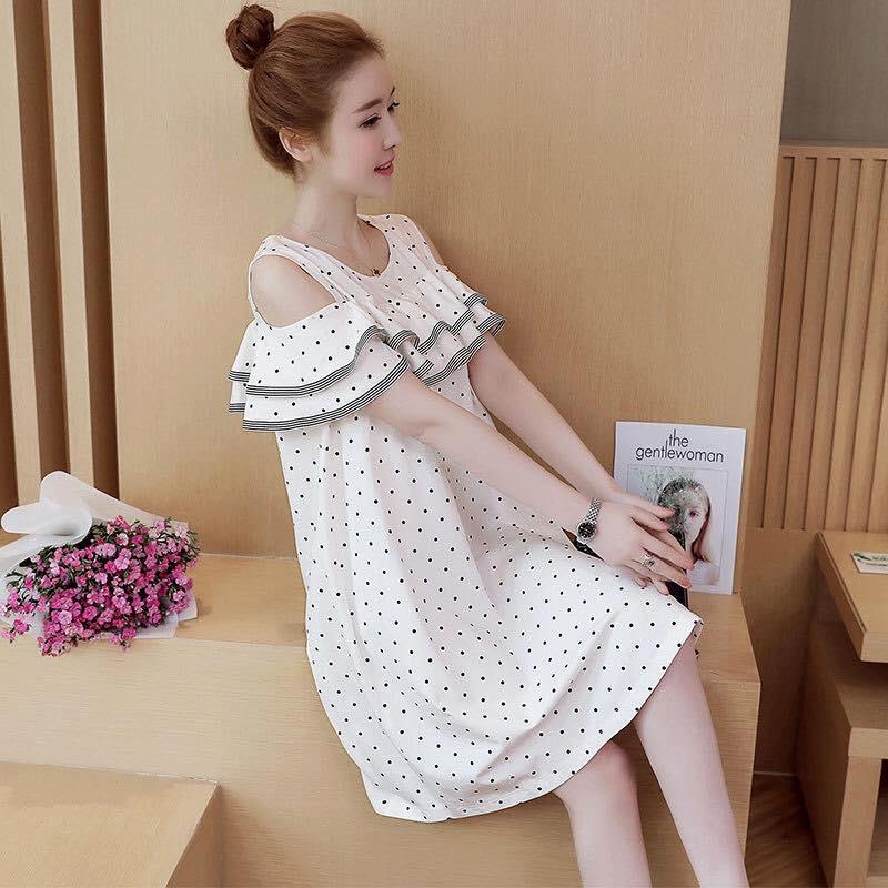VÁY BẦU, ĐẦM BẦU THỜI TRANG CHẤM BI TTGR 12