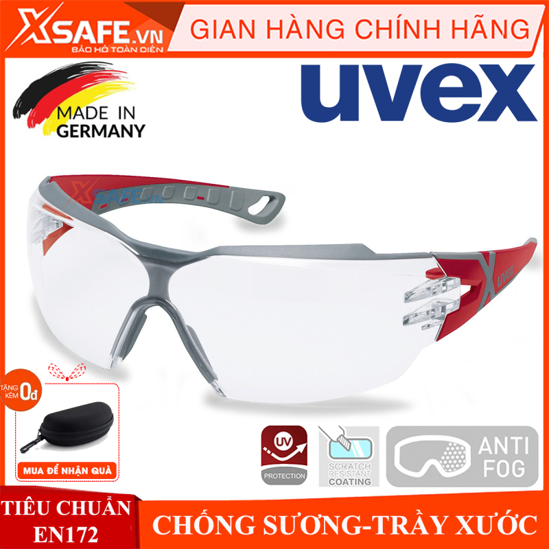 Kính bảo hộ UVEX PHEOS CX2 9198258 kính chống bụi, chống hơi nước, trầy xước vượt trội, ngăn chặn tia UV, mắt kính đi xe máy, lao động, phòng dịch chính hãng [XSAFE] [XTOOLS]