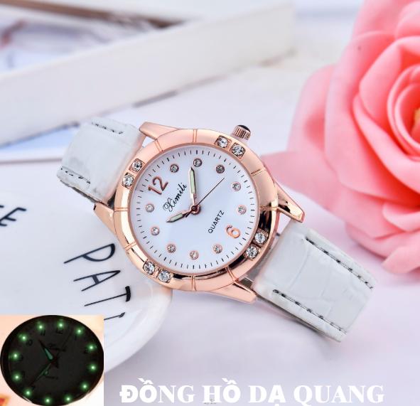 [HCM]Đồng hồ đeo tay nữ đính đá thời trang dạ quang ban đêm cao cấp hàng siêu hot 2019.