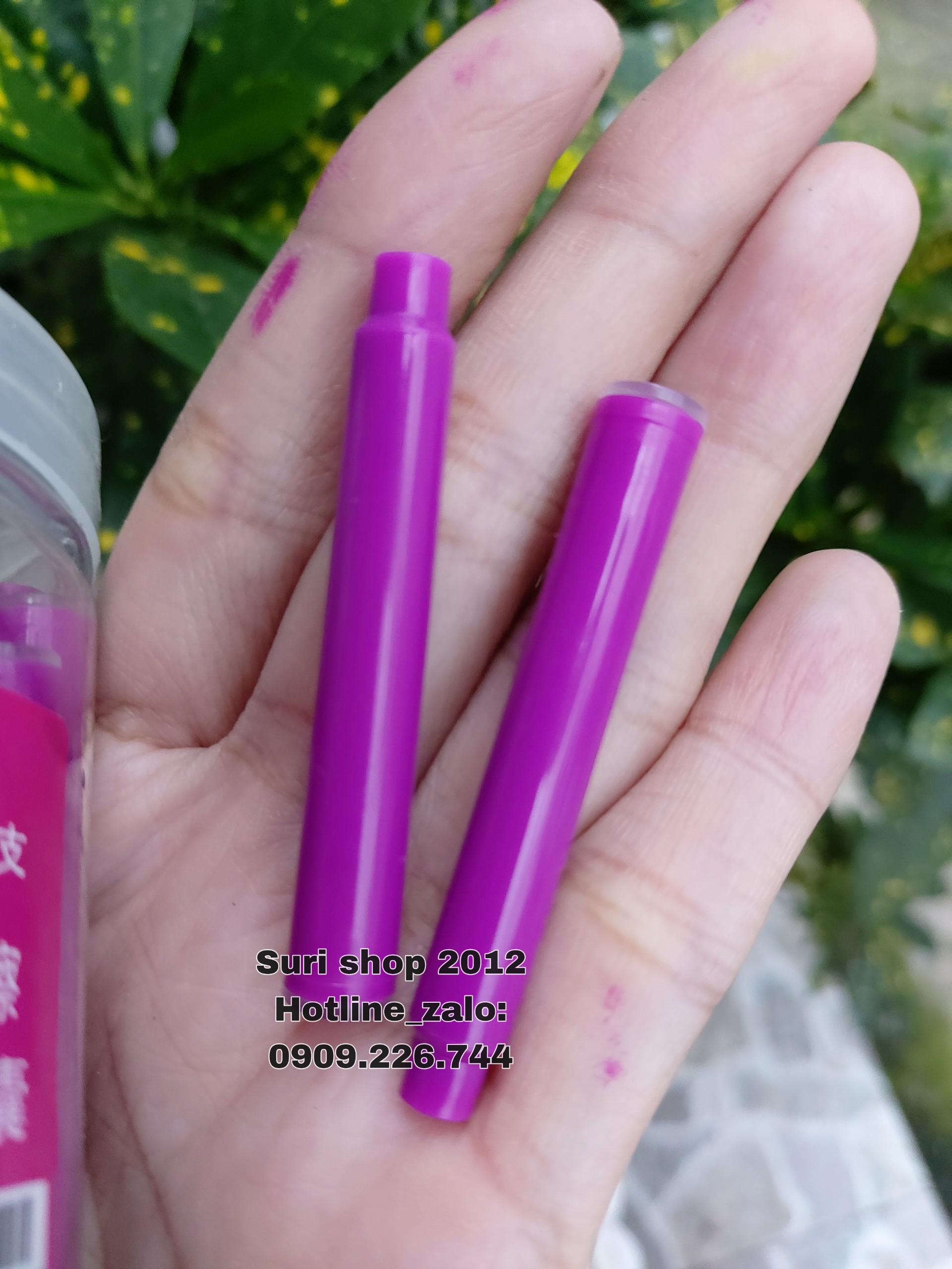 Hộp 30 ống mực xóa được chât lượng ( mực tím , xanh )