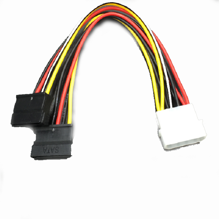 Cáp chia nguồn Molex IDE 4 pin ra 2 SATA 20cm