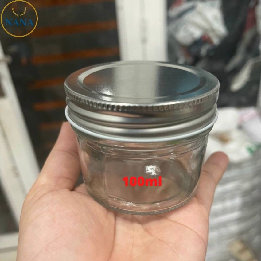 (HCM) ( Mua 11 tặng 1 ) Hũ thủy tinh 100ml dùng làm ( bánh plan - đựng mứt khô - trái cây sấy ) SG-Q96