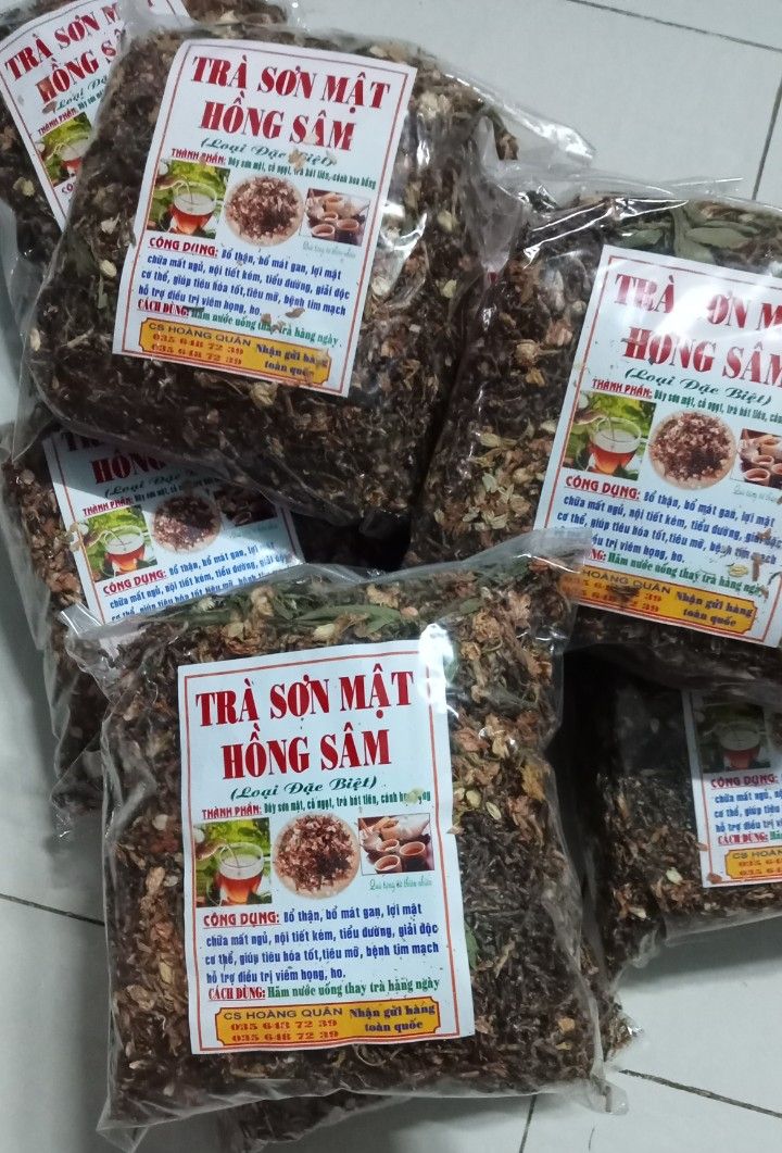 [GIÁ BÁN BUÔN] 1 Kg Trà Sơn Mật Hồng Sâm loại Đặc Biệt