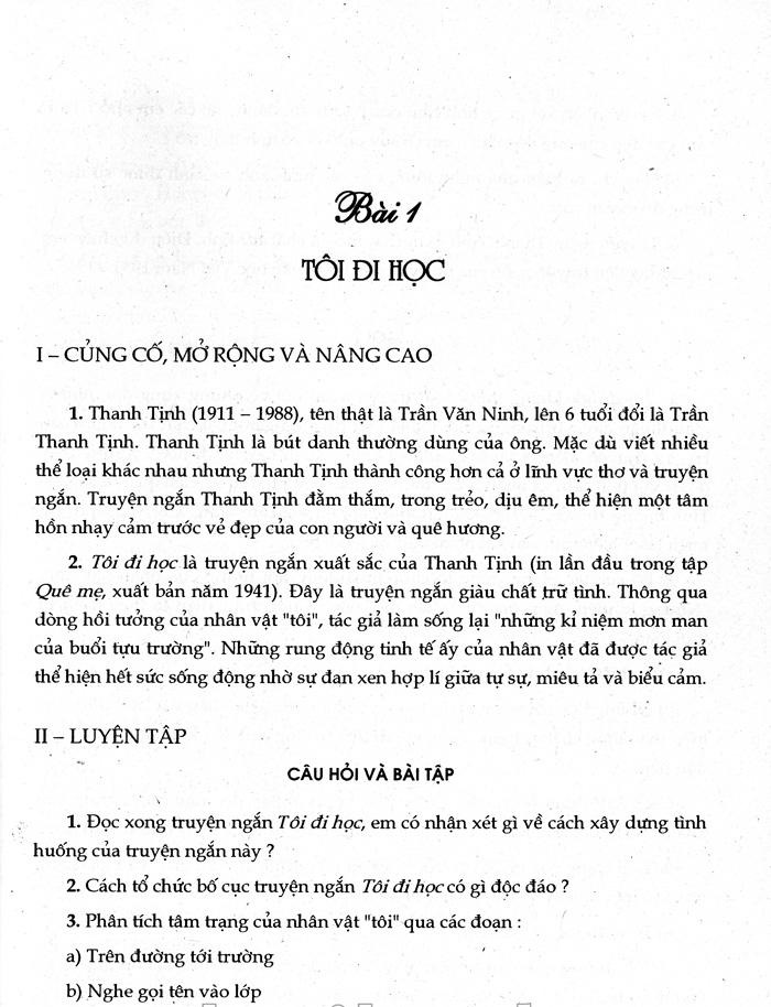 Ngữ văn nâng cao 8