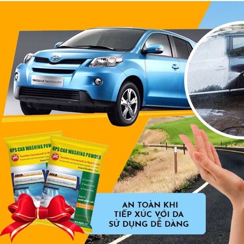 COMBO 10 GÓI BỘT RỬA XE KHÔNG CHẠM OPS.