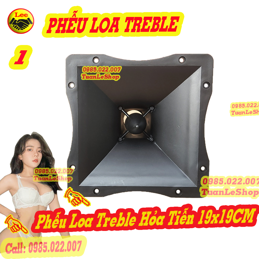 01 phễu loa treble hỏa tiễn 19x19cm – họng loa trep 19x19 – gái 01 phễu