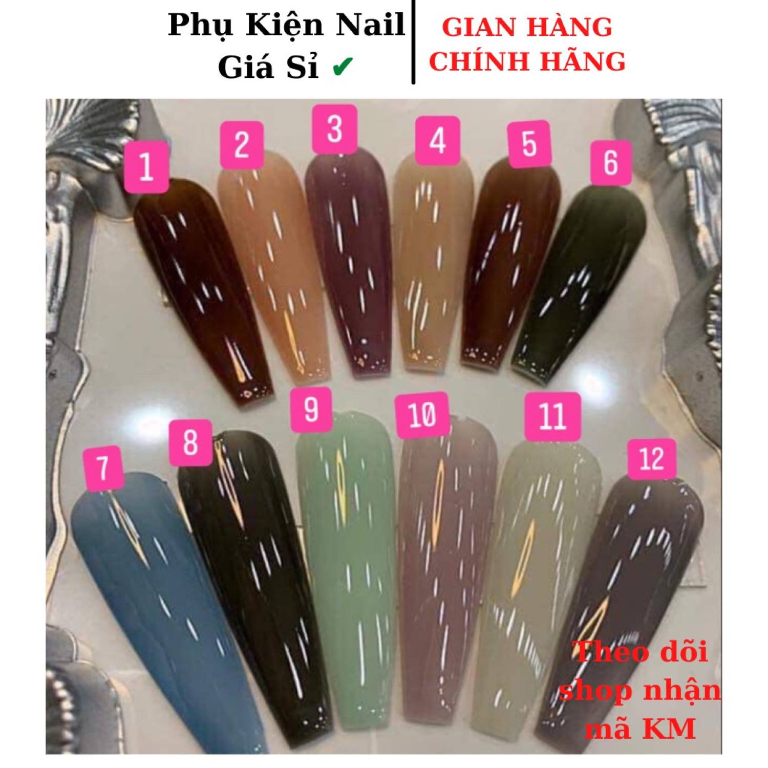 Sơn ɡel thạch bobo sét 12 màu các màu hót
