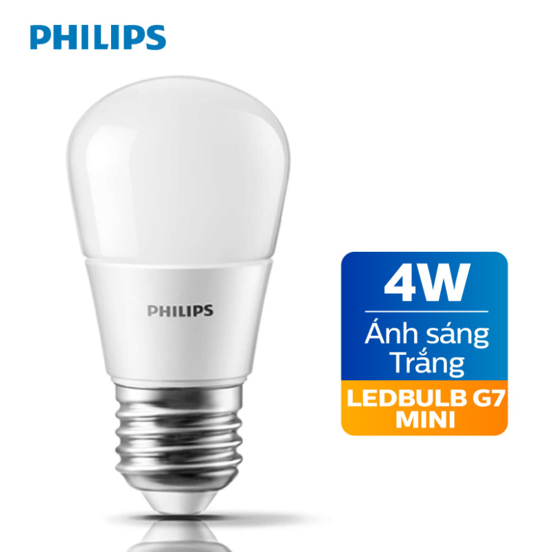 Bóng đèn Philips LED 4W 6500K E27 P45 - Ánh sáng trắng
